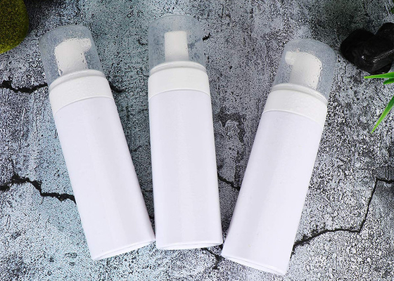 Branco inquebrável da garrafa da bomba da espuma do ANIMAL DE ESTIMAÇÃO 30ml 50ml para o limpador facial