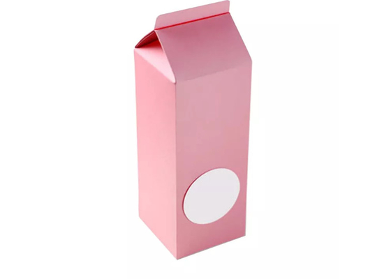 O leite da impressão de JIAZI Pantone dá forma à caixa de embalagem de empacotamento de papel cosmética da garrafa