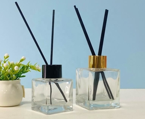 Garrafas do difusor da fragrância 50ml da casa da garrafa de vidro do difusor do aroma do tampão de parafuso